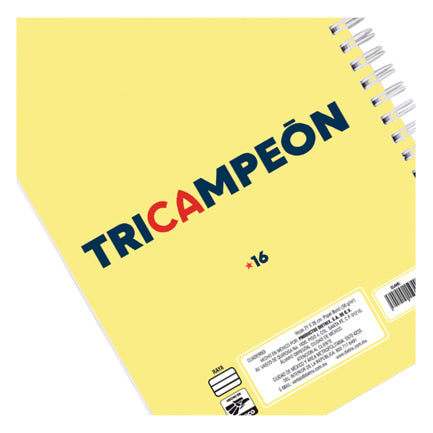 Libreta Dietrix First Class pasta dura  doble arillo  80 hojas raya Club America modelo amor eterno