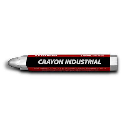 Crayón de Cera Industrial  Dixon Blanco Caja con 10 Piezas