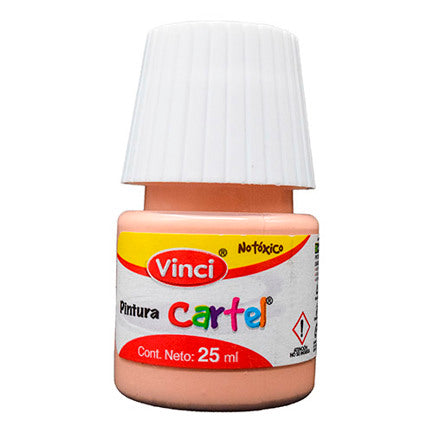 Pintura Cartel Vinci 25 ml Rojo Carne Imitación #67B Caja c/10 piezas
