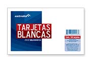 TARJETA ESTRELLA BIBLIOGRAFICA 3X5 BLANCA C/100