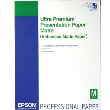 Papel Epson Fotográfico Ultra Premium  17" x 22" 50 Hojas