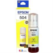 Tinta Epson Original T504 70ml EcoTank L4150/L4160 Color Amarillo