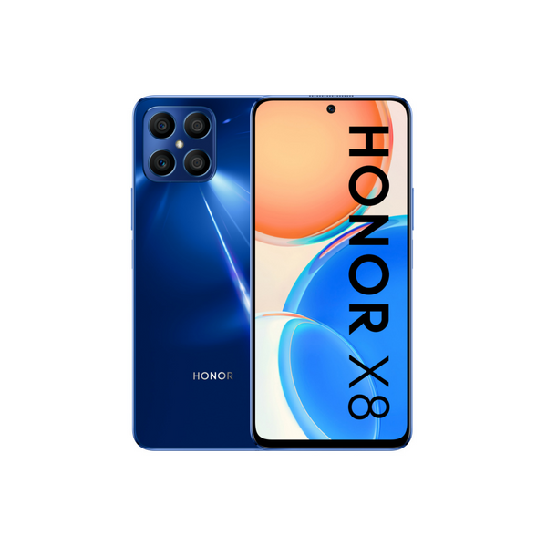 Smartphone Honor X8 6.7" 126GB/6GB Cámara 64MP+5MP+2MP+2MP/16MP Snapdragon Android 11 Color Azul