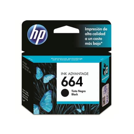 Tinta HP 664 Advantage Original Color Negro