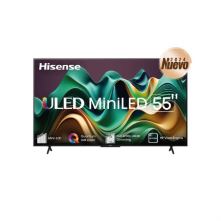 Televisor Hisense 55" U6 Mini LED 4K Smart Google TV Wi-Fi HDMI USB 3840 2160 RGB
