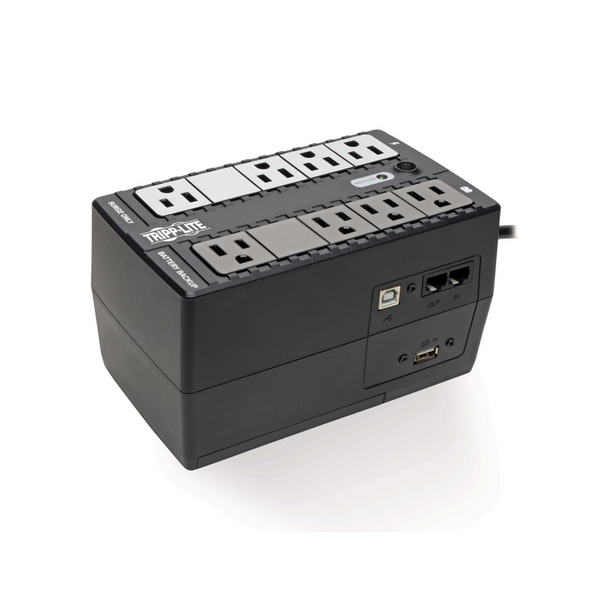 UPS Tripp Lite Interactivo 1050VA/540W/120V 12 Tomacorrientes NEMA 5-15R AVR de Doble Elevación USB Pared o Escritorio
