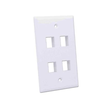 Tapa Intellinet para Caja 4 Perforaciones Color Blanco