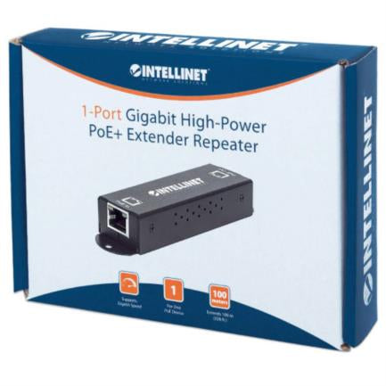 Extensor Intellinet Repetidor Puerto PoE+ Alta Potencia Gigabite