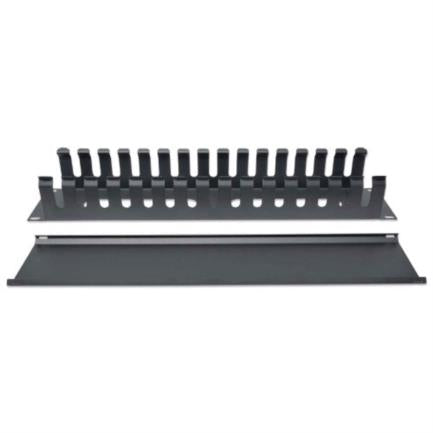 Organizador Horizontal Intellinet 19" Montaje en Rack 2U Metálico Color Negro