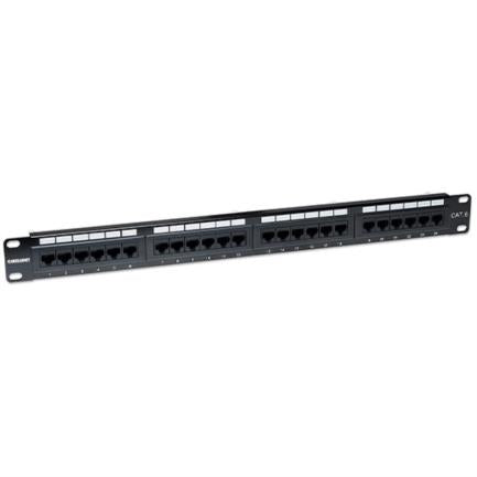 Panel Parcheo Intellinet Cat 6 24 Puertos UTP 1U