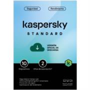 Licencia Antivirus ESD Kaspersky Standard 2 Años 10 Dispositivos