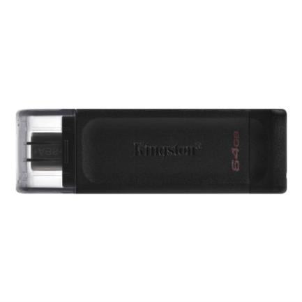 Memoria USB Kingston DataTraveler 70 64GB USB-C Color Negro