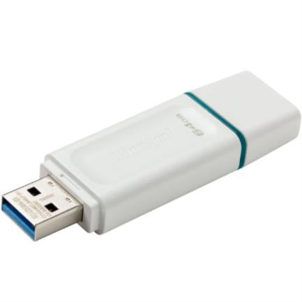 Memoria USB Kingston DataTraveler Exodia 64 GB 3.2 Gen1 Color Blanco