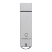 Memoria USB Kingston IronKey S1000 Flash 32GB Encriptado Criptochip Integrado Color Plata