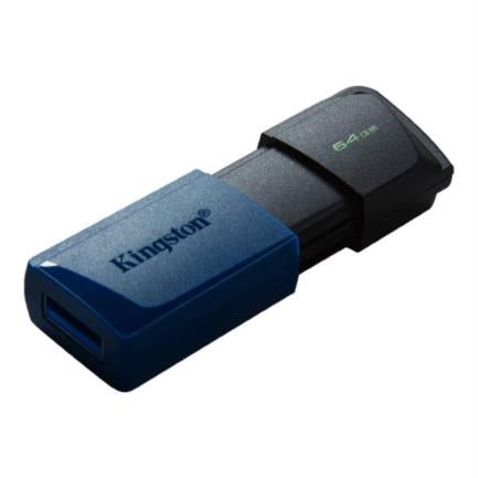 Memoria USB Kingston DataTraveler Exodia M 64GB USB 3.2 Gen1 Color Negro-Azul