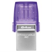Memoria USB Kingston DataTraveler microDuo 3C Flash 64GB 200MB/s Dual USB-A/USB-C