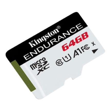 Tarjeta MicroSD Kingston High-Endurance 64 GB 95R/45W C10 A1 UHS-I