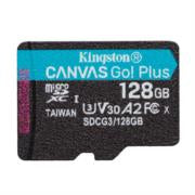 Tarjeta MicroSD Kingston Canvas Go Plus 128 GB 170R A2 U3 V30