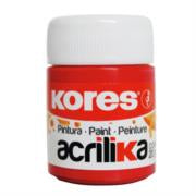 PINTURA ACRILICA KORES 20 ML ROJO C/12 BOTES