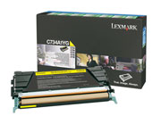 TONER LEXMARK AMARILLO 6K RETURN PROG