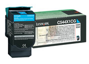 Tóner Lexmark C544N Alto Rendimiento Retornable Color Cian