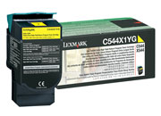 Tóner Lexmark C544N Alto Rendimiento Retornable Color Amarillo