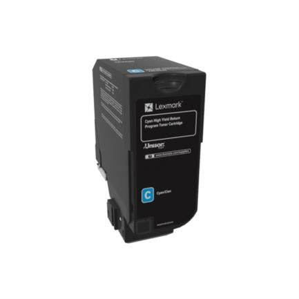 Tóner Lexmark CS725de Alto Rendimiento 12mil Páginas Color Cian