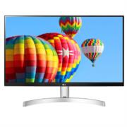 Monitor LG 27" LED 27MK600M FHD Resolución 1920x1080 Panel IPS Color Blanco-Negro