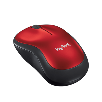 Mouse Logitech M185 Inalámbrico Color Rojo