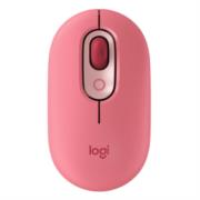 Mouse Logitech Pop Inalámbrico Emoji Personalizable Color Rosa Coral