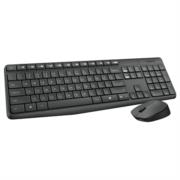 Kit Teclado y Mouse Logitech MK235 Inalámbrico USB Color Negro