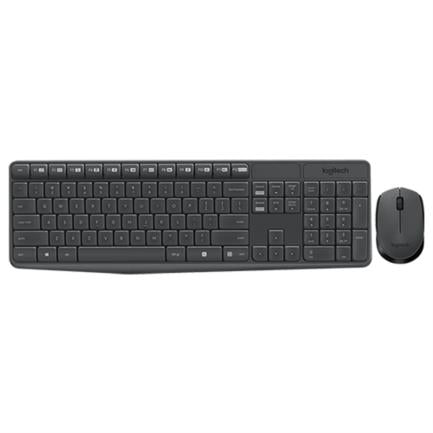 Kit Teclado y Mouse Logitech MK235 Inalámbrico USB Color Negro