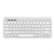 Teclado Bluetooth Logitech Pebble Keys 2 K380S Emparejamiento Multidispositivo Inalámbrico Color Blanco