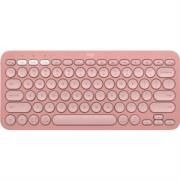 Teclado Bluetooth Logitech Pebble Keys 2 K380S Emparejamiento Multidispositivo Inalámbrico Color Rosa