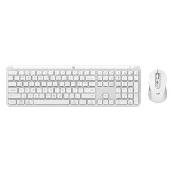 Kit Teclado y Mouse Logitech MK950 Inalambrico off white