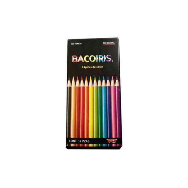 Colores Baco Bacoiris Largos Caja C/12 Pzas