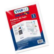 Folder Mapasa Deluxe Carta 24x30 Color Blanco C/5 Pzas