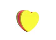 NOTAS ADHESIVAS MAE FIG CORAZON NEON 64X67MM 5 COLORES 250H