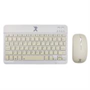 Kit Teclado y mouse Perfect Choice PC-201274 compacto Bluetooth 2 en 1 Genova Gris