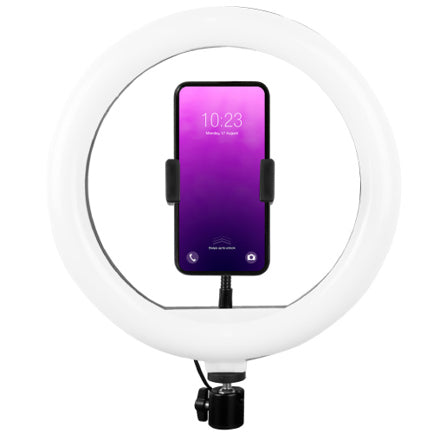ARO DE LUZ PERFECT CHOICE DE 10 PARA STREAMING CON BASE EXPANDIBLE Y TRIPIE
