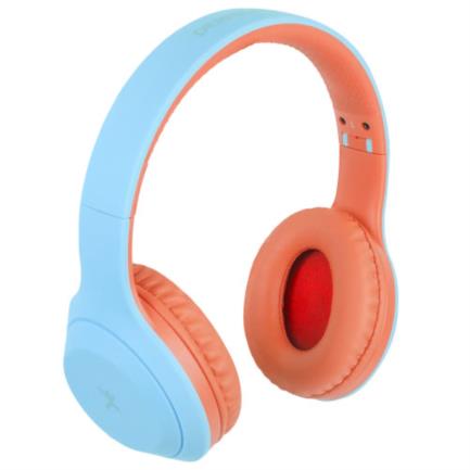 Audífonos Perfect Choice On-Ear Inalámbricos Bluetooth Color Azul-Coral