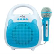 Karaoke Perfect Choice Sing Portátil Inalámbrico Bluetooth para Niños Color Azul-Blanco