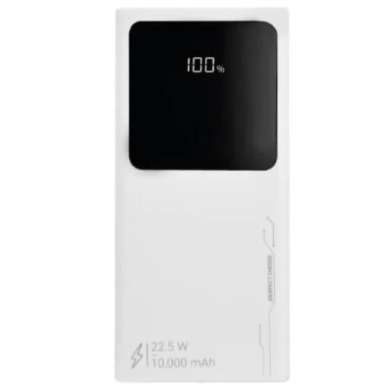 Power Bank Perfect Choice Carga Rápida 10000 mAh 22.5W 4 Puertos USB Micro/A/C Color Blanco