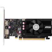 Tarjeta de Video MSI GeForce GT1030 OC 2GB Low Profile Single Fan DDR4 PCIe 3.0 1xHDMI 1xDP