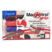 Marcador Magistral 8394 Grip C/4 Colores Surtidos