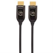 Cable Manhattan HDMI M-M Óptico Activo Clasificación PlénumFibra Optica 30m Color Negro