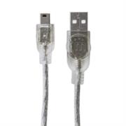 Cable Manhattan USB Mini B Alta Velocidad 2.0 A Mini B 1.8m Color Plata