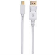 Cable Manhattan Mini DisplayPort M-M para Monitor 2m Color Blanco