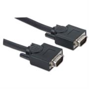 Cable Manhattan para Monitor SVGA HD15 M-M 30m Color Negro