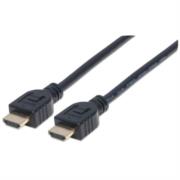 Cable Manhattan HDMI M-M Alta Velocidad con Ethernet 5m Color Negro